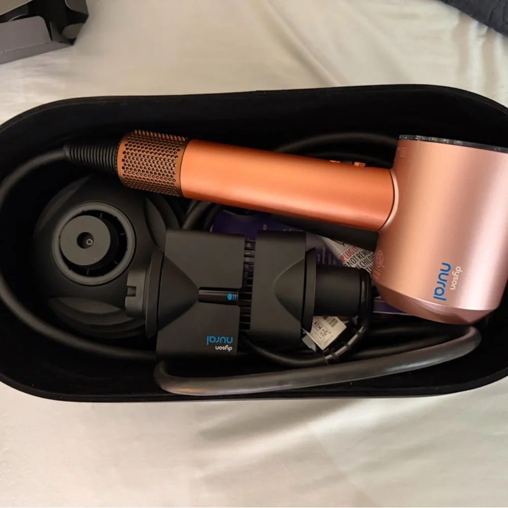 Dyson Nural Hair Dryer in Copper with all attachments - Picture 2 of 10